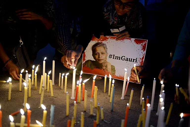 Protests after Gauri Lankesh's assassination - Getty Images